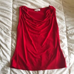 Small Red Calvin Klein Sleeveless Top